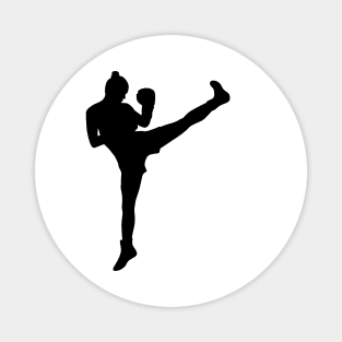 Woman Boxer Magnet